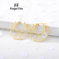fashion new gold plated hollow ear link day banquet simple jewelry
