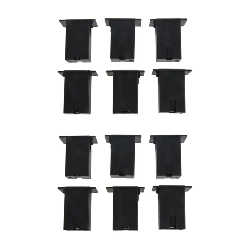 

12Pcs Black 9V Battery Holder/Case/Box Compartment Cover Case Guitar&Bass Pickup