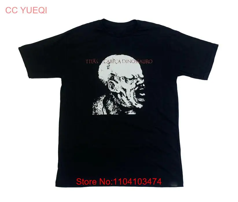 TITÃS ENCONTRO Черная рубашка полного размера до 4XL с коротким рукавом KK389