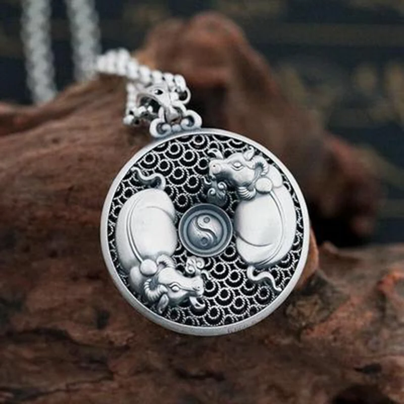 Подвеска буйвол для мужчин и женщин ювелирное украшение ручной работы с рисунком