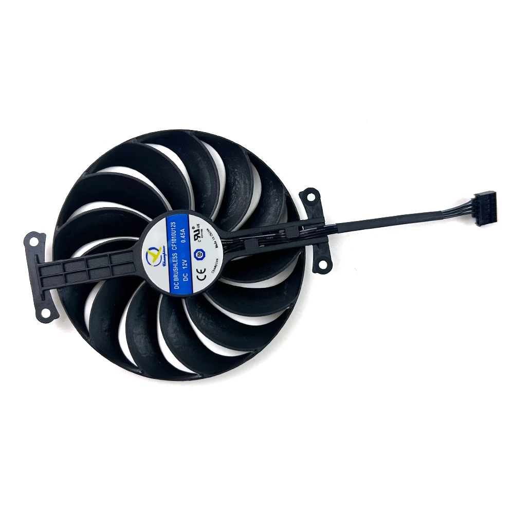 Фото Новый охлаждающий вентилятор 95 мм 6-контактный CF1010U12S для ASUS GeForce RTX3050 3060 3060ti 12 ГБ PHOENIX сменный вентилятор для видеокарты №2