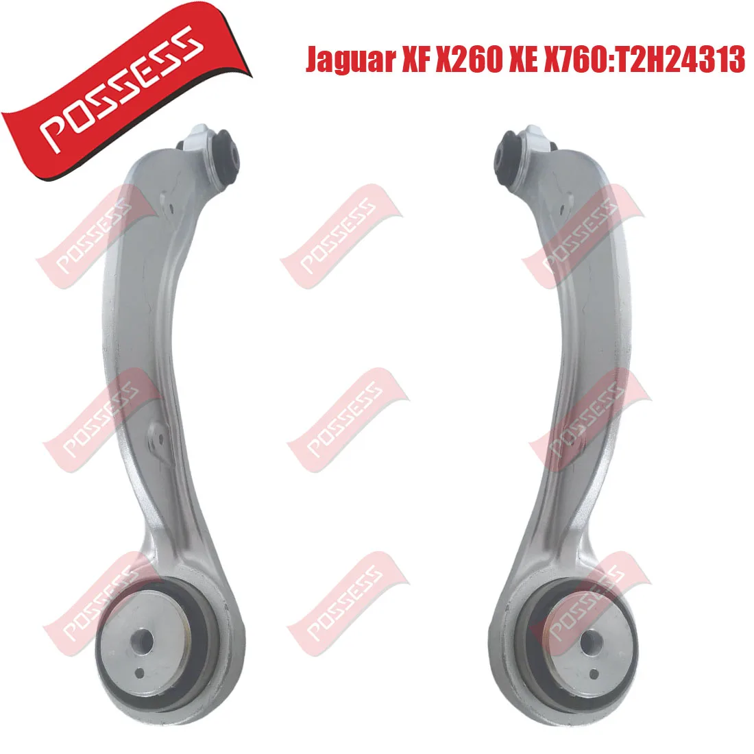 

A Pair of Front Lower Suspension Curved Control Arm For Jaguar XE X760 XF X260 2016-/ XEL XEF Rear Drive 2WD,OE T2H24313