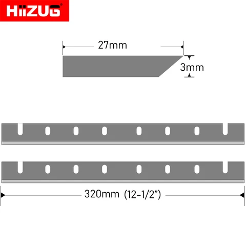 Лезвия для строгального станка DeWalt DW733 320 мм HSS 2 шт.