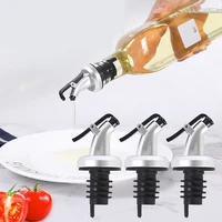 6pcs olive oil sprayer drip wine pourers liquor dispenser leak proof nozzle abs lock plug boat bottle stopper kitchen bbq tool