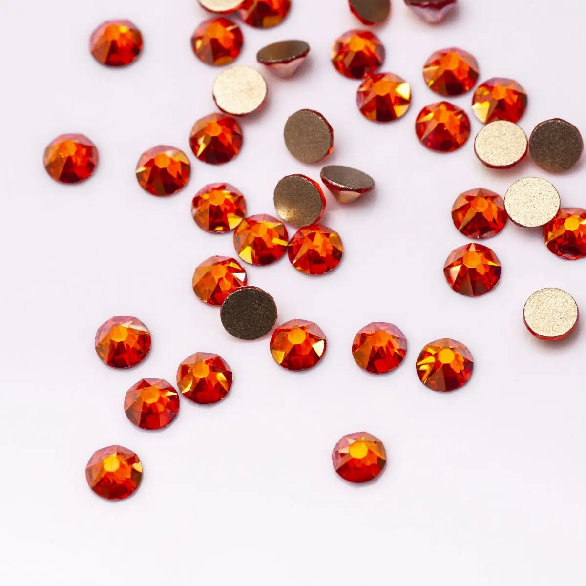 PUBRILEX-кристаллический эффект AB цвета стразы без горячей фиксации плоская задняя