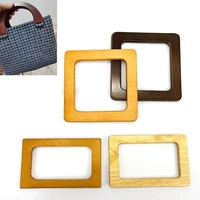 2022 solid wood tote handle luggage accessories wood bag handle diy handcraft woven bag handle replacement bag accessories