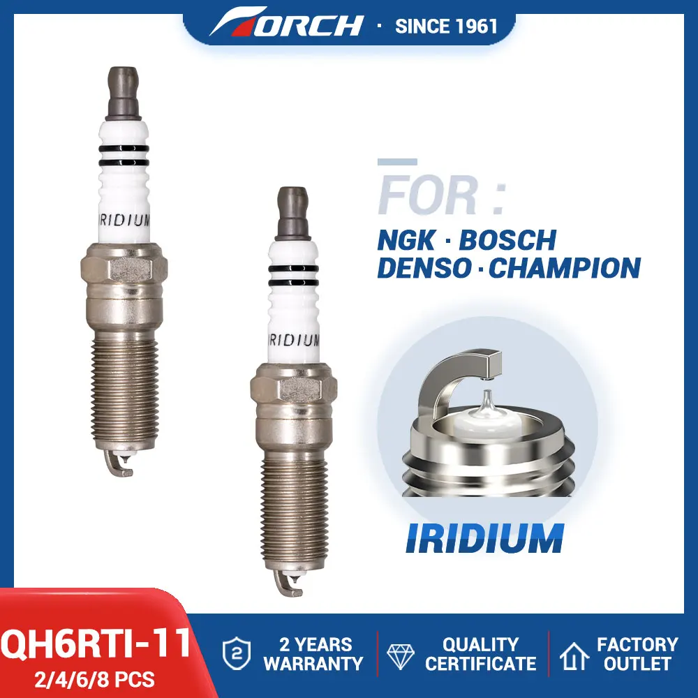 

2-8PCS Replace for 41-988 for LTR6IX-11 LZTR6AP11EG for CHRYSLER SP149212AC Spark Plug Torch QH6RTI-11 Iridium Car Candles Power