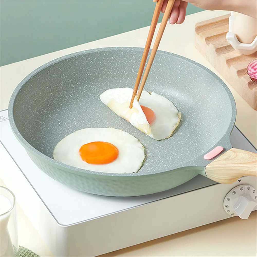 

Non-stick Pans Cooking Pots 28cm Pan Frying Pan Wok Pots Induction Cooker Skillet Egg Pancake Pan Thicken Frying Pans Gas Stove