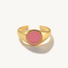 CANNER милые кольца со смайликом для женщин и девушек серебро 925 пробы 2021 модные кольца женские ювелирные изделия парные кольца оптом минималистский
