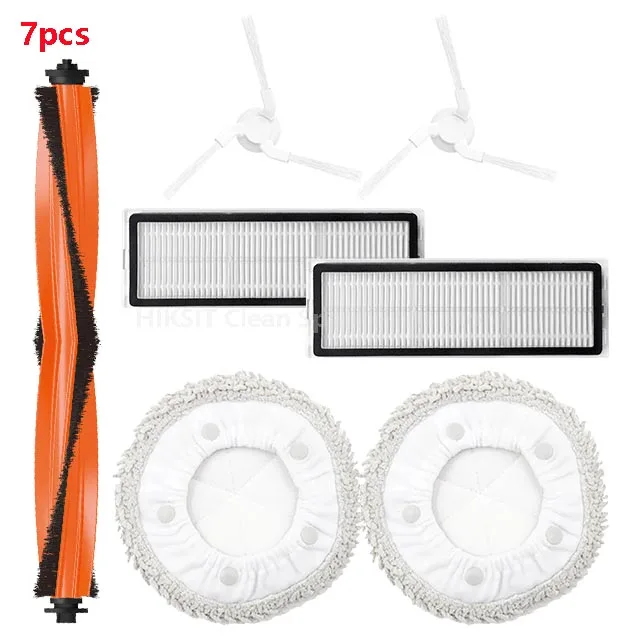 

Самоочищающаяся Швабра для робота-пылесоса XiaoMi Mijia MI Pro STYTJ06ZHM, аксессуары, основная/боковая щетка, крышка, фильтр НЕРА, Швабра, тканевая деталь