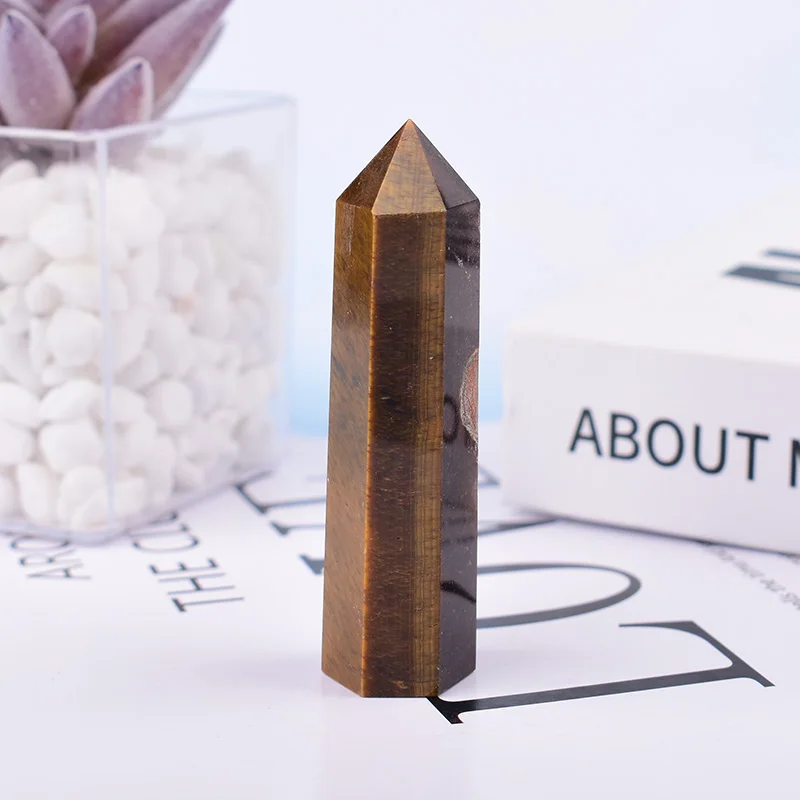 

Целебный обелиск из натурального тигрового глаза RYCRYSTAL