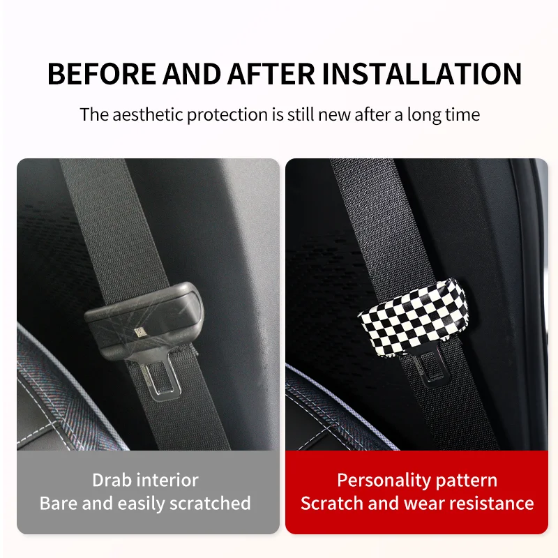 1 шт. пряжка ремня безопасности защитный чехол для MINI Cooper J01 J05 наклейки интерьера