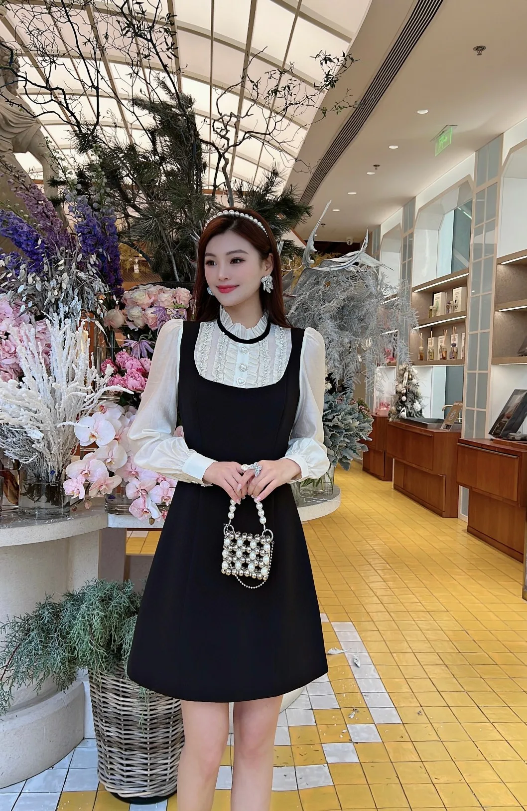 

2023 Early Spring Fashion New Women's Wear Beaded Dress 0228