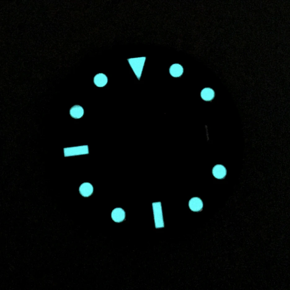 No Logo 28.5mm Watch Dial Substitute Modified Dial Luminous Literal  for NH35A Movement BB8-2 Men Watch Accessories