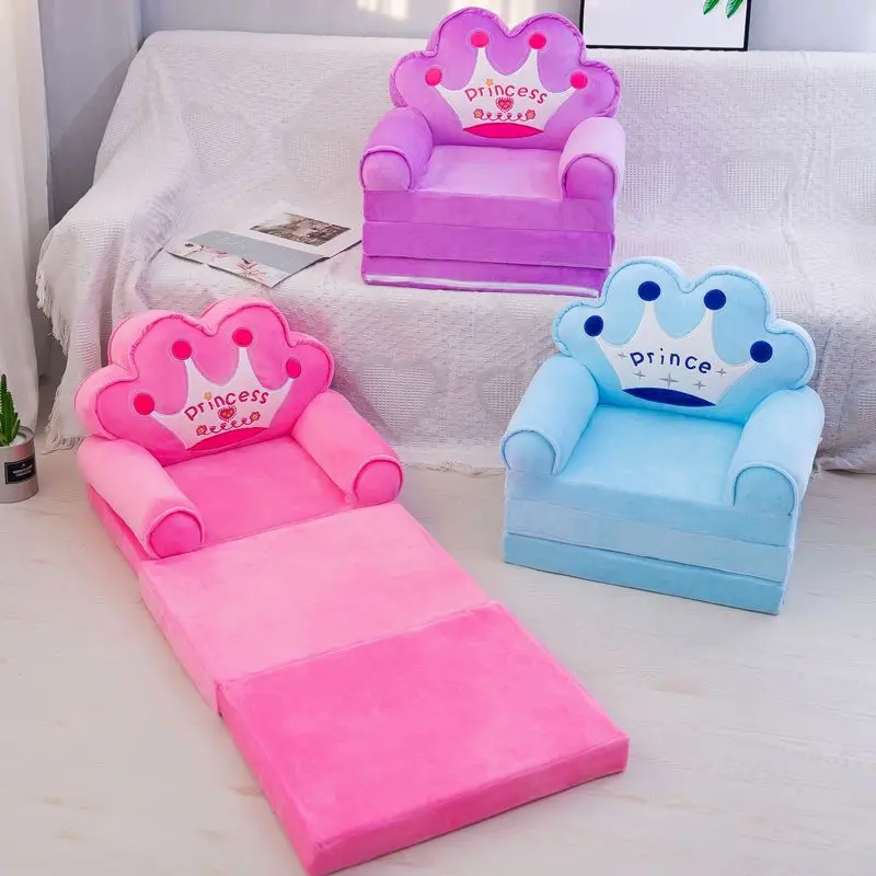 For Toddlers 1-3 Sofa Bed For Kid Folding Toddler Bed Lounger Chair For Child Girl