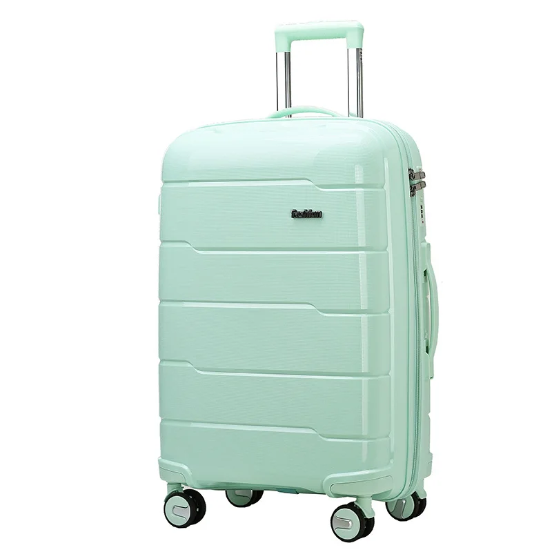 On Wheels Pp Hard Shell Black Luggage Lightweight Expandable