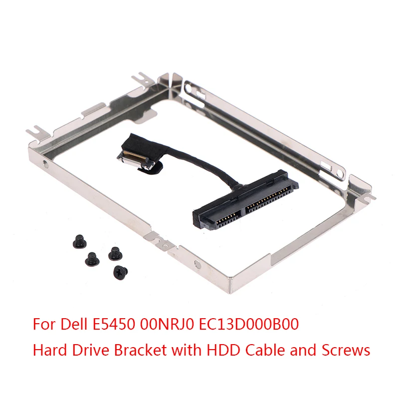 

1Set Hard Drive Bracket With HDD Connector Cable And Screws For Dell Latitude E5450 00NRJ0 EC13D000B00