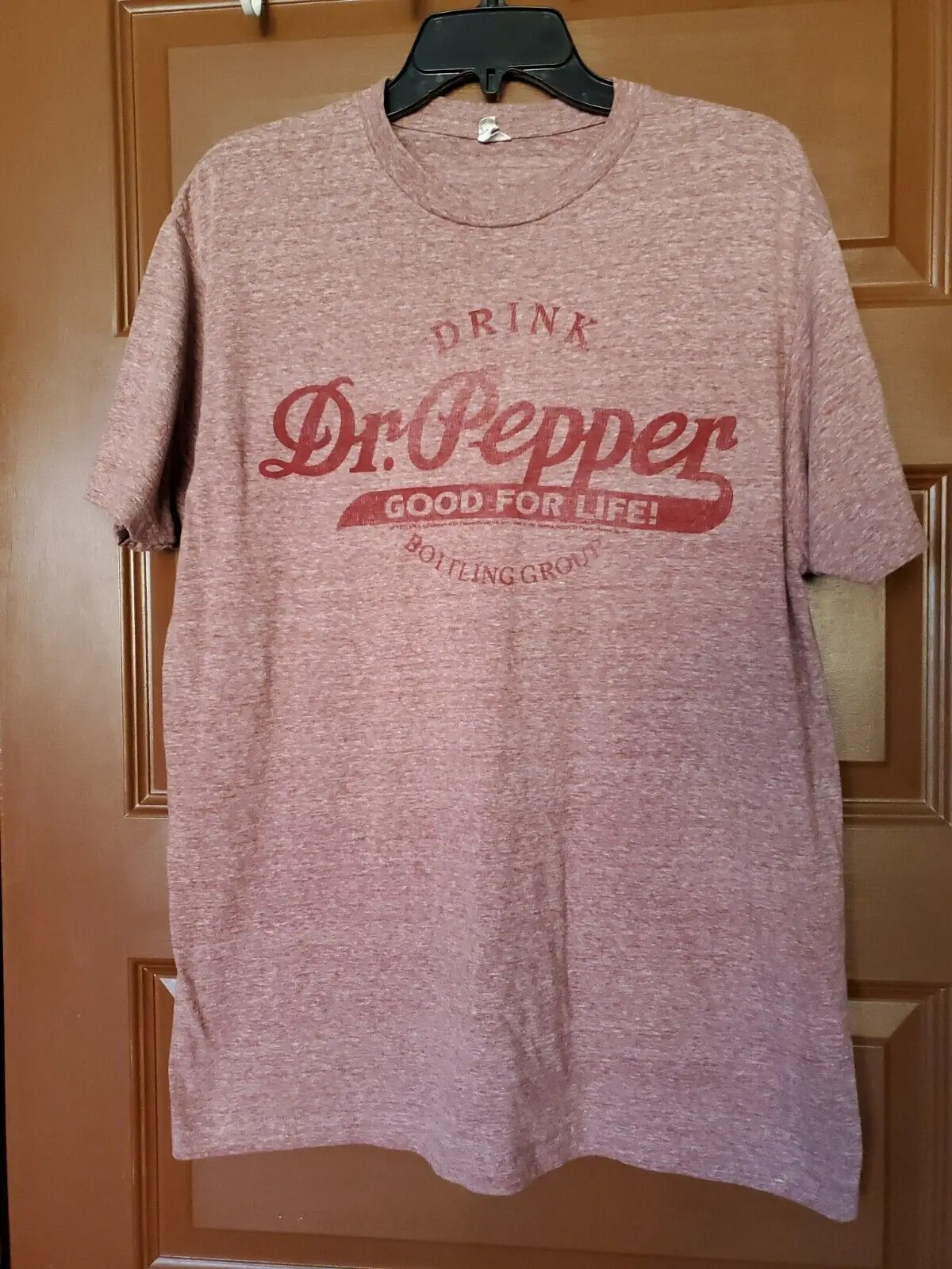 Легкая выцветшая футболка Dr Pepper Heathered бордового цвета большой размер