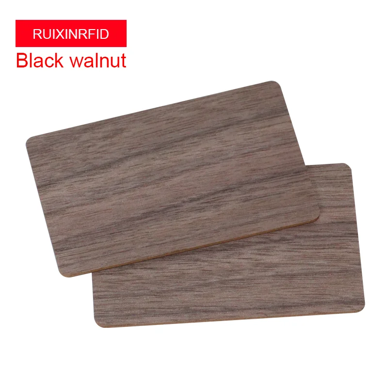 100PCS Waterproof Natural Wooden NFC tag213 RFID Blank Tag Business Card High Quality Access Control Card enlarge