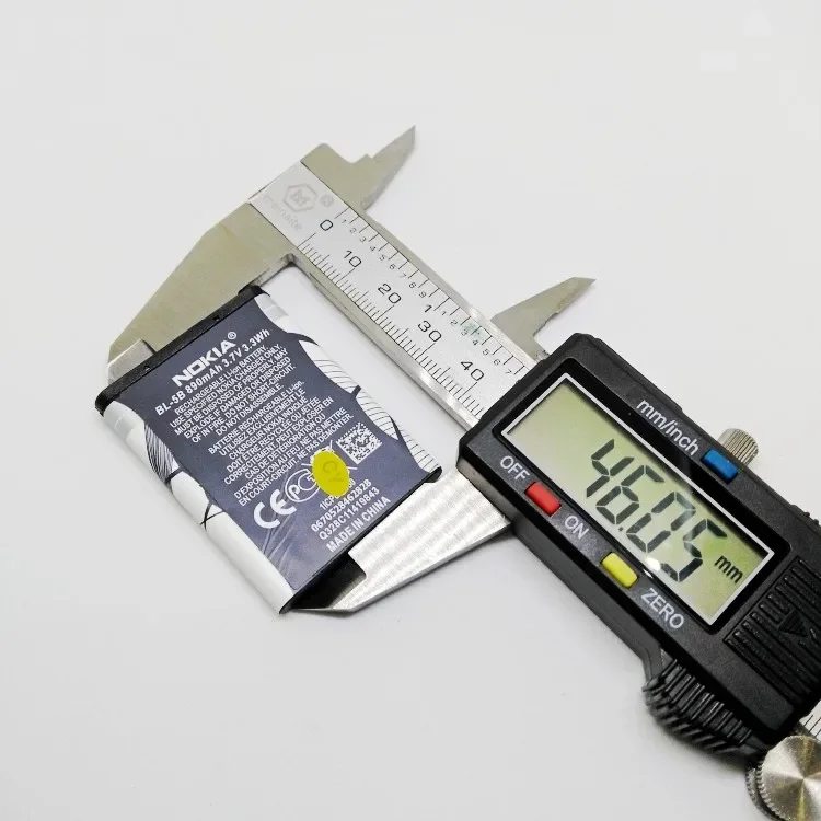 Горячая батарея BL-5B 5320 подключаемая карта для мобильного телефона 6120C маленькая