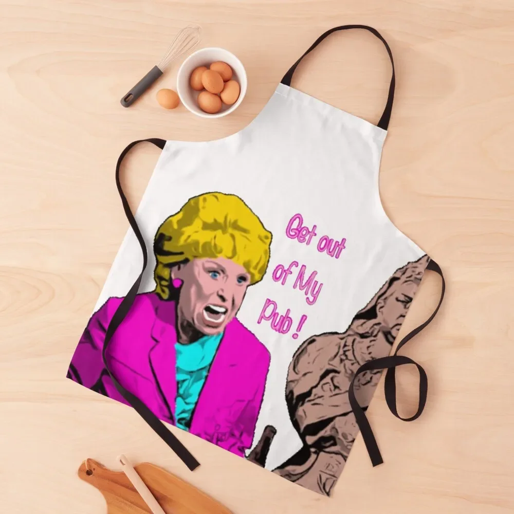 Выйдите из паба! -Фартук Eastenders Рождественское украшение для кухни Женская