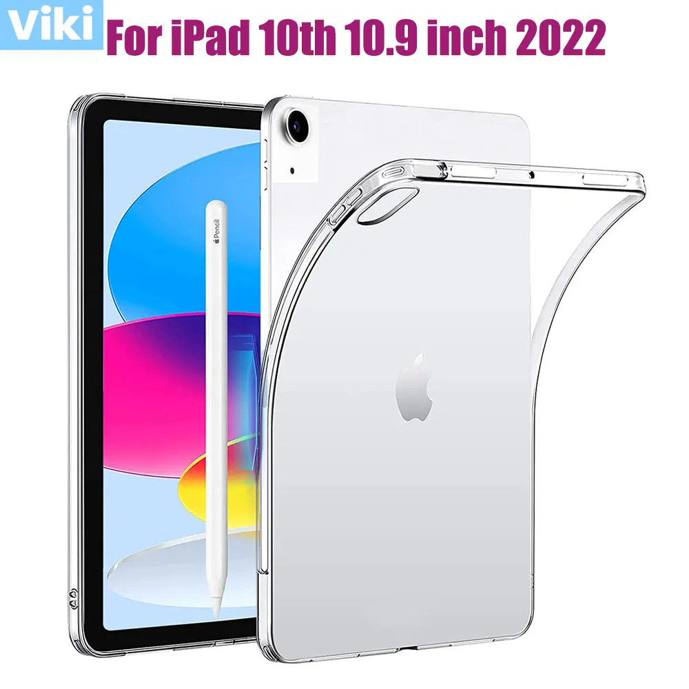 

For New iPad 10th Generation 2022 Silicone Soft Shell TPU Airbag Protective Cover For Apple iPad 10.9 inch 2022 A2757 A2777 Case