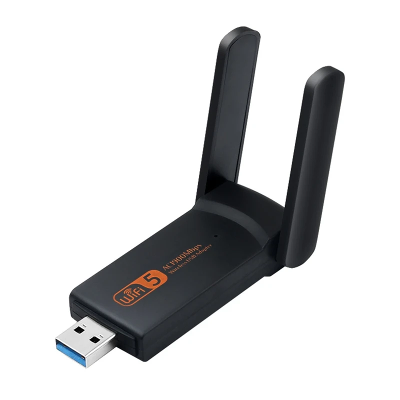 

Беспроводная карта 2,4G/5,0G для настольного ПК Поддержка Windows XP Vista USB WiFi адаптер двухдиапазонный 1900 Мбит/с