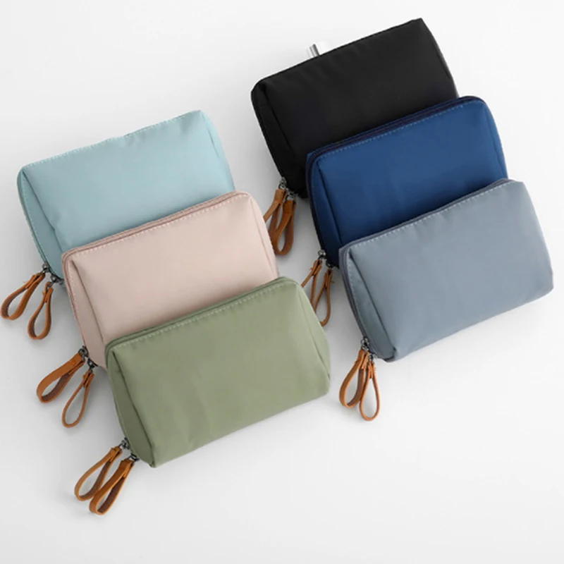 

Simple Solid Color Cosmetic Bag for Women 2022 New Makeup Bag Pouch Toiletry Bag Waterproof Make Up Purses Case Hot Dropshipping