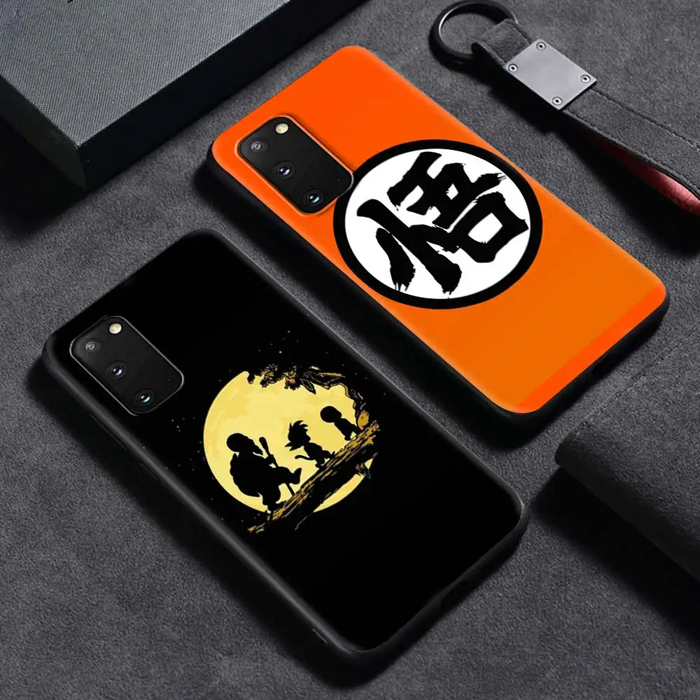 Чехол с логотипом Dragon Ball для Samsung Galaxy S22 S21 S20 FE S10 S9 Plus Note 20 Ultra 10 Lite черный чехол