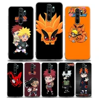 anime cartoon naruto phone case for redmi 10c note 7 8 8t 9 9s 10 10s 11 11s 11t pro 5g 4g plus silicone case bandai