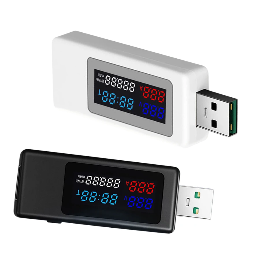 

USB Power Meter Tester Power Detector Current Voltage Charger Voltmeters Capacity Tester Meter Current Voltage Battery Tester
