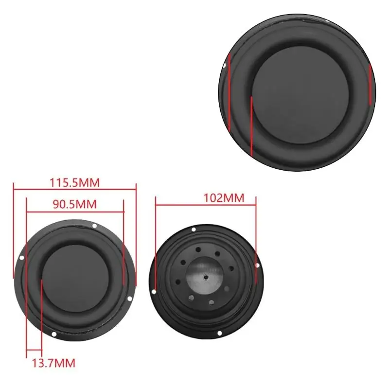 Прочная 2/3/4 дюйма сменная диафрагма басовая звуковая катушка динамик рожок DIY