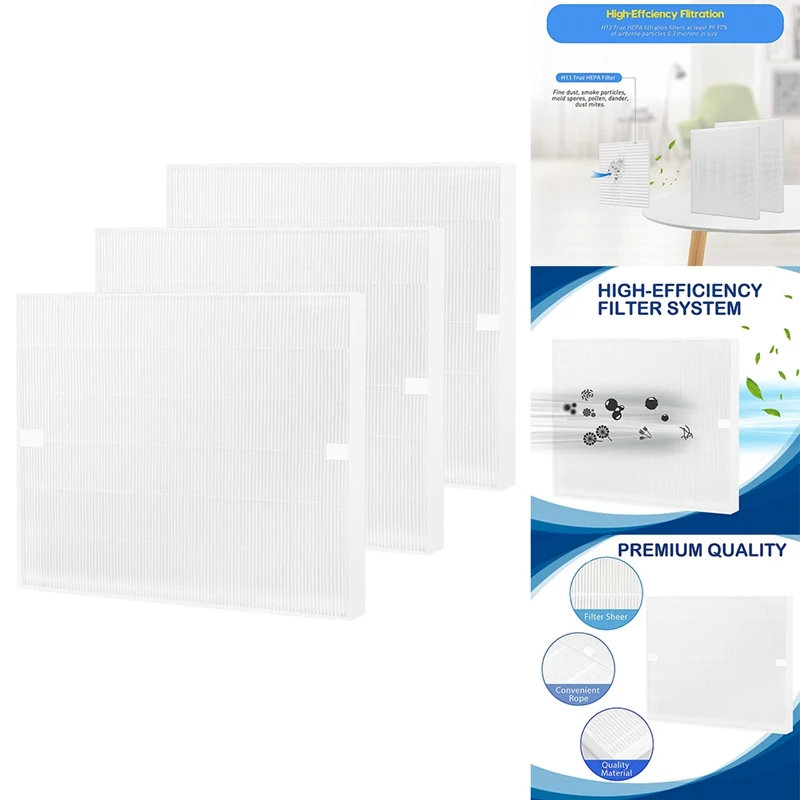 

3 Pcs AP-1512HH True HEPA Filter Replacement For Coway AP-1512HH AP1512HH Air Purifier, AP-1512HH-FP, NO 3304899