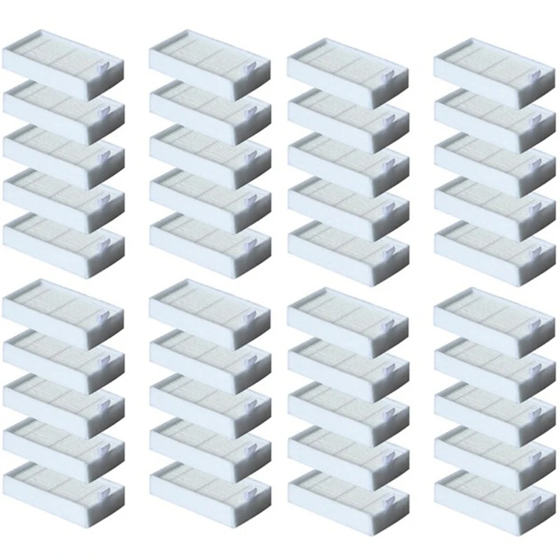 

Лидер продаж, 40 шт. Hepa-фильтров для Ilife V5 V5S V3 V3S V5pro V50 V55 X5 V5S Pro Запчасти для робота-пылесоса