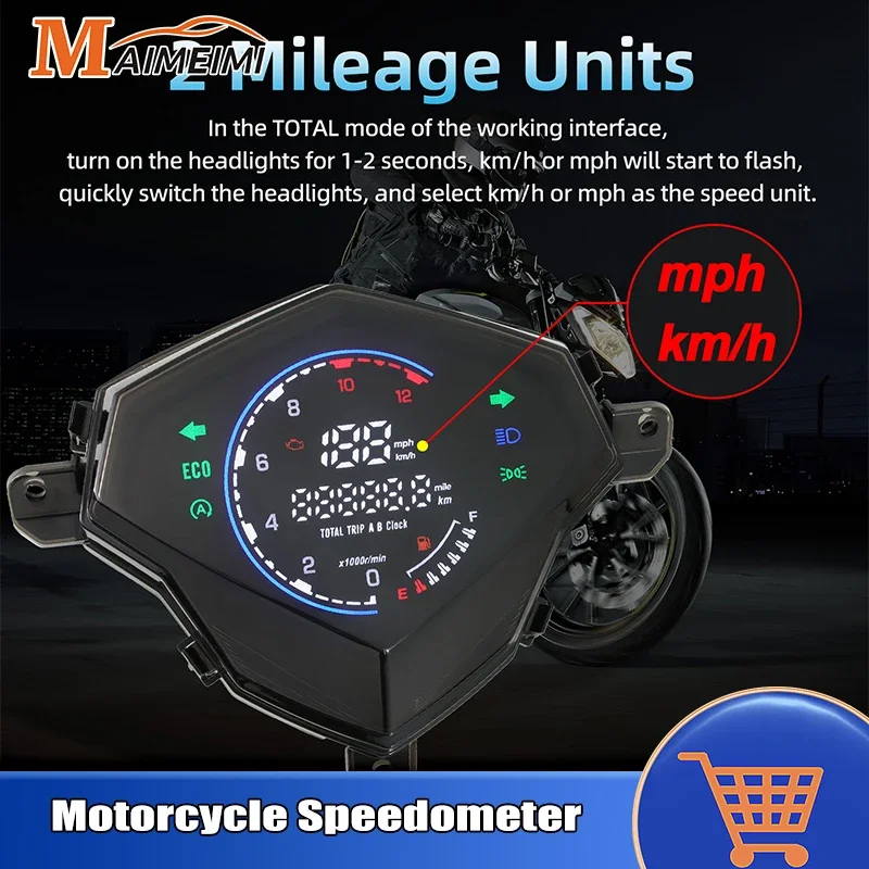 Тахометр для мотоцикла YAMAHA Mio125 MIO i125 Mio110 Mio M3 спидометр одометр 12000 об/мин тахометр