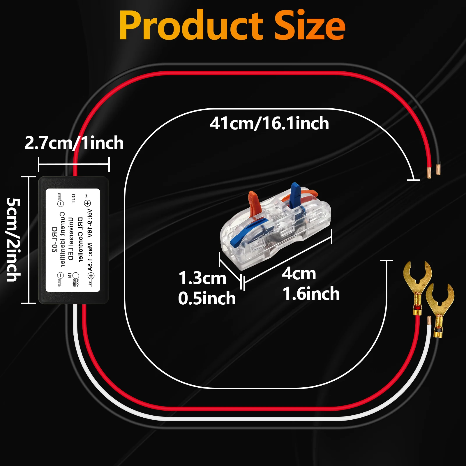 Контроллер дневных ходовых огней Fenikso 9-16 В 2 шт.