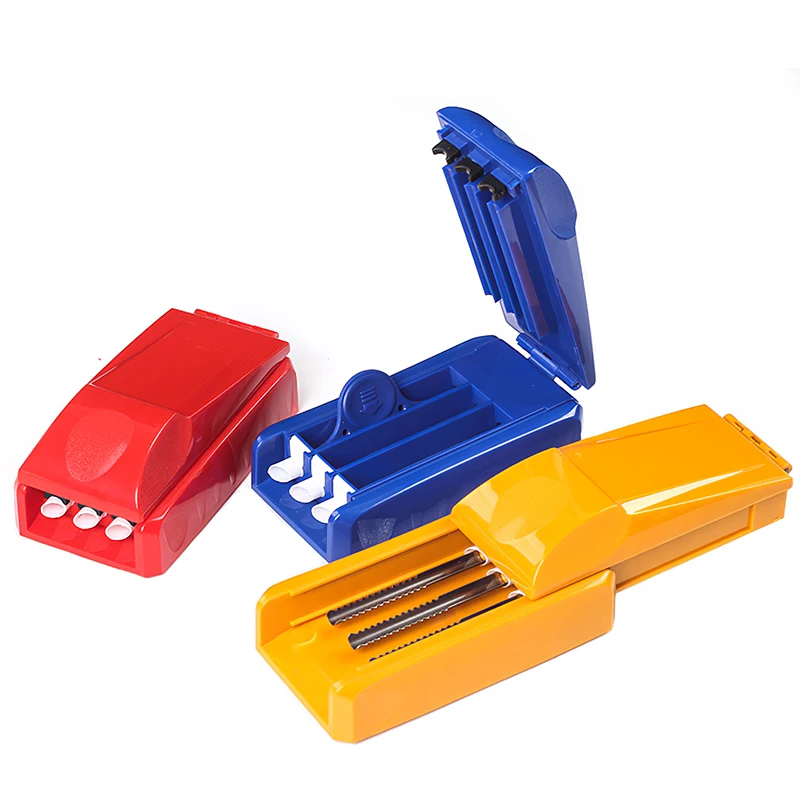 

Ручная машинка для производства сигарет, портативная машинка для набивки сигарет с тройной трубкой 8 мм, инжектор для табака, устройство для...