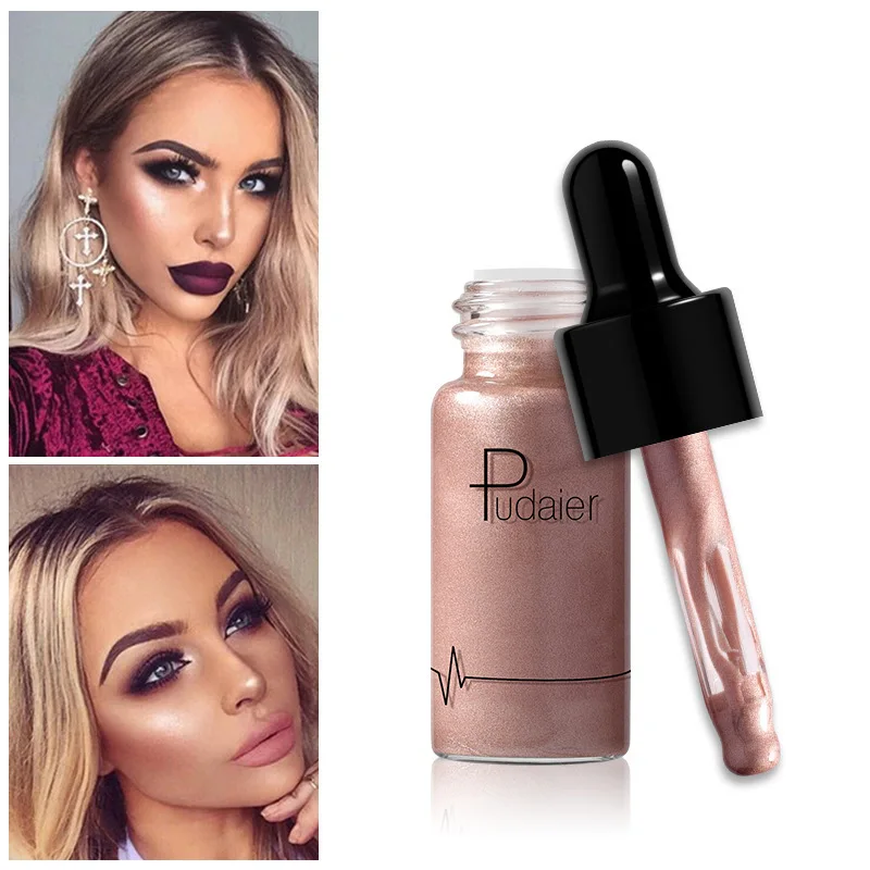

12 Colors High Gloss Liquid Highlight Brighten Face Lips Trimming Sequins Glitter Pearlescent Female Cosmetic Party Cos Makeup