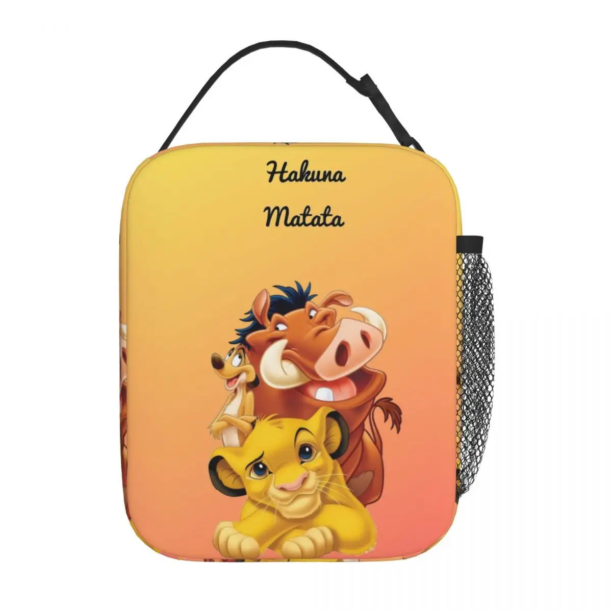 Изолированная обеденная сумка King Lion Simba на заказ для работы школьной пищи