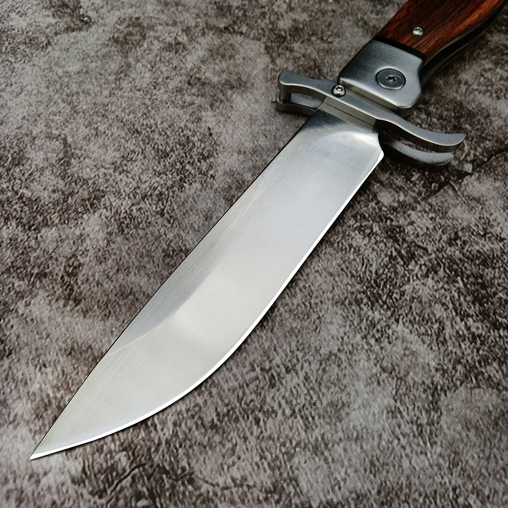 Складной Нож Finka Nkvd Лезвие Из Нержавеющей Стали 440c Деревянная Ручка Тактическая