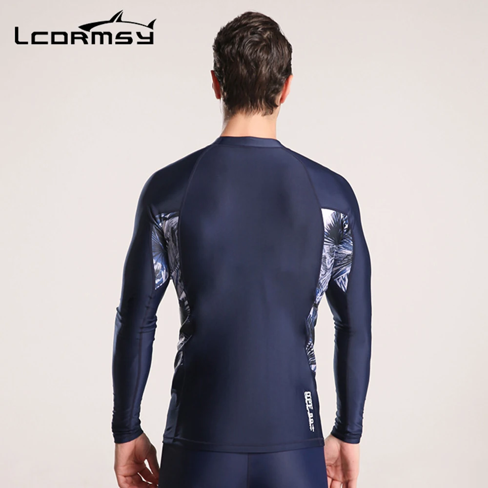 Мужская мода с длинным рукавом UPF 50+ Солнцезащитный костюм для подводного