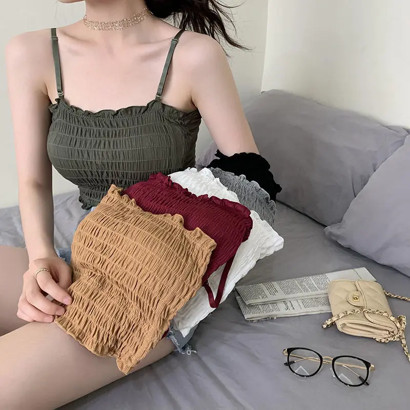 

Женский укороченный жилет с лямкой на шее, однотонный черный топ без рукавов в винтажном стиле, Клубная майка для вечерние, Y2k