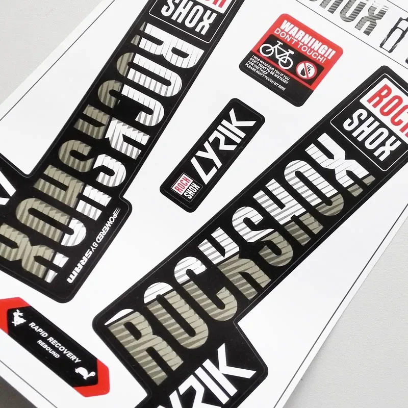 Фото 2018, наклейки на переднюю вилку горного велосипеда rockshox LYRIK, наклейки на переднюю вилку велосипеда, аксессуары для велосипеда №3