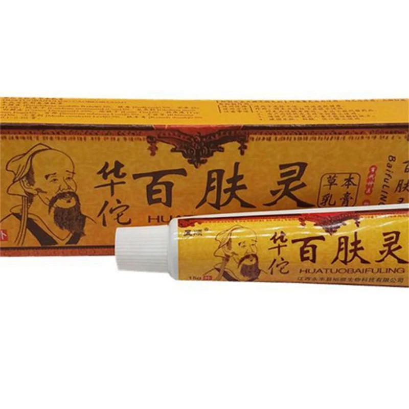 Huatuo Baifuling Cream Натуральный растительный экстракт Мягко и нераздражающий Skin Мазь