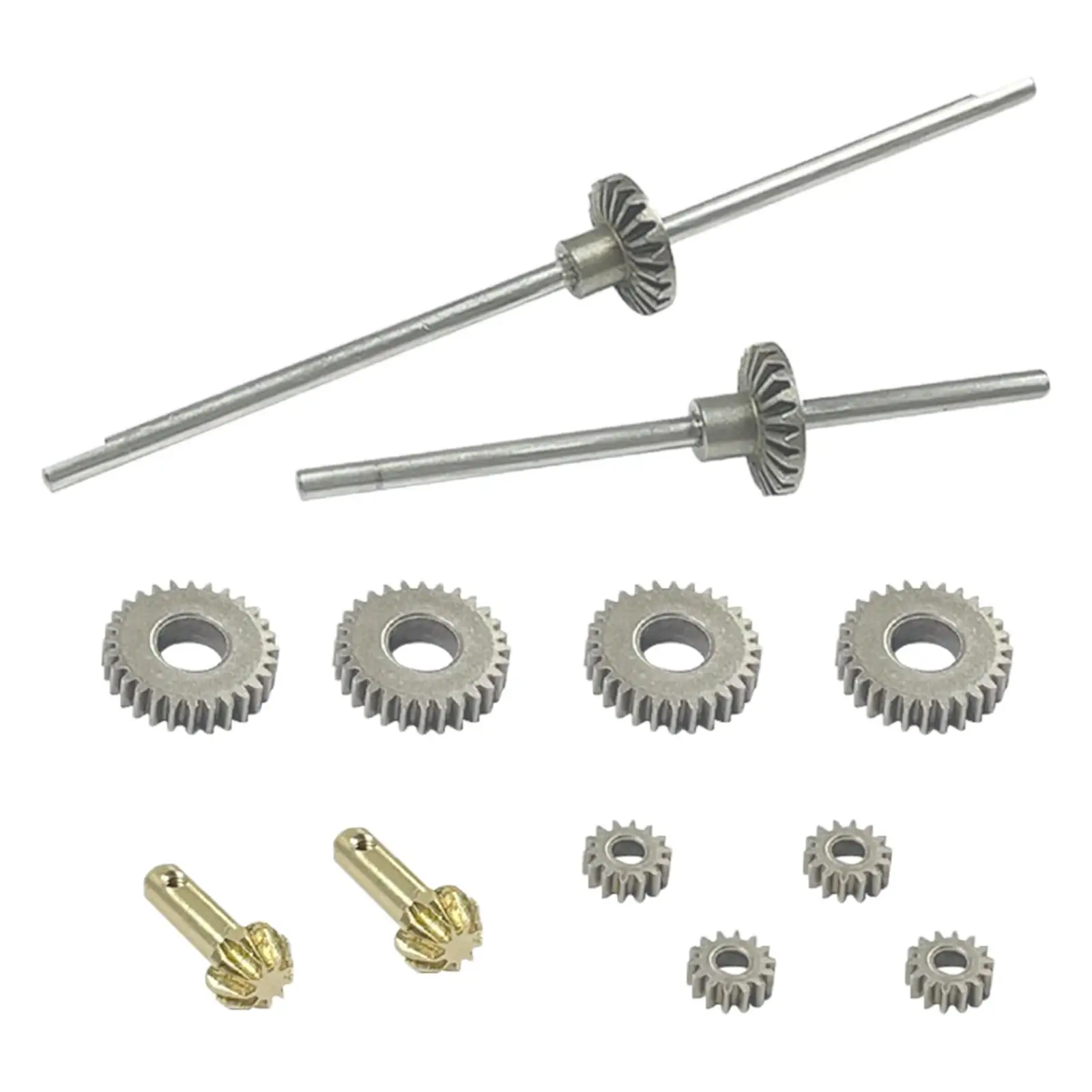 

RC Car Front Rear Axle Shaft & Gears Set Replaces Accessories for 1/12 Scale