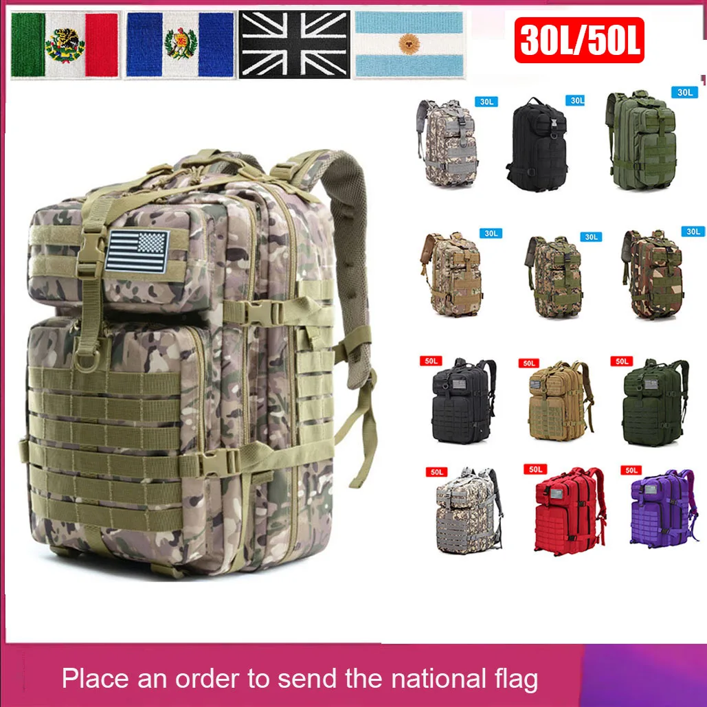 

Мужской водонепроницаемый рюкзак из полиэстера 900D, 30 л, 50 л, 3P