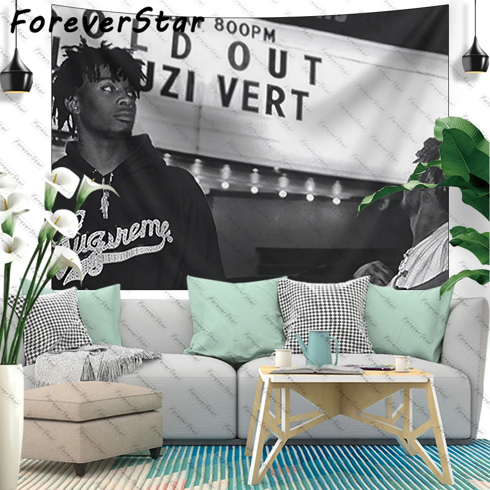 

Uzi And Carti Black And White Tapestry Hanging College Room Meme Decoration Funny Hostel Dorm Wall Decor Tapestries Sofa Blanket