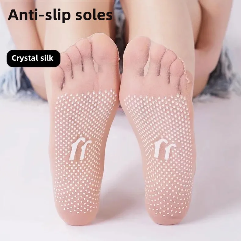 Бесплатная доставка ультратонкие короткие силиконовые противоскользящие чулки