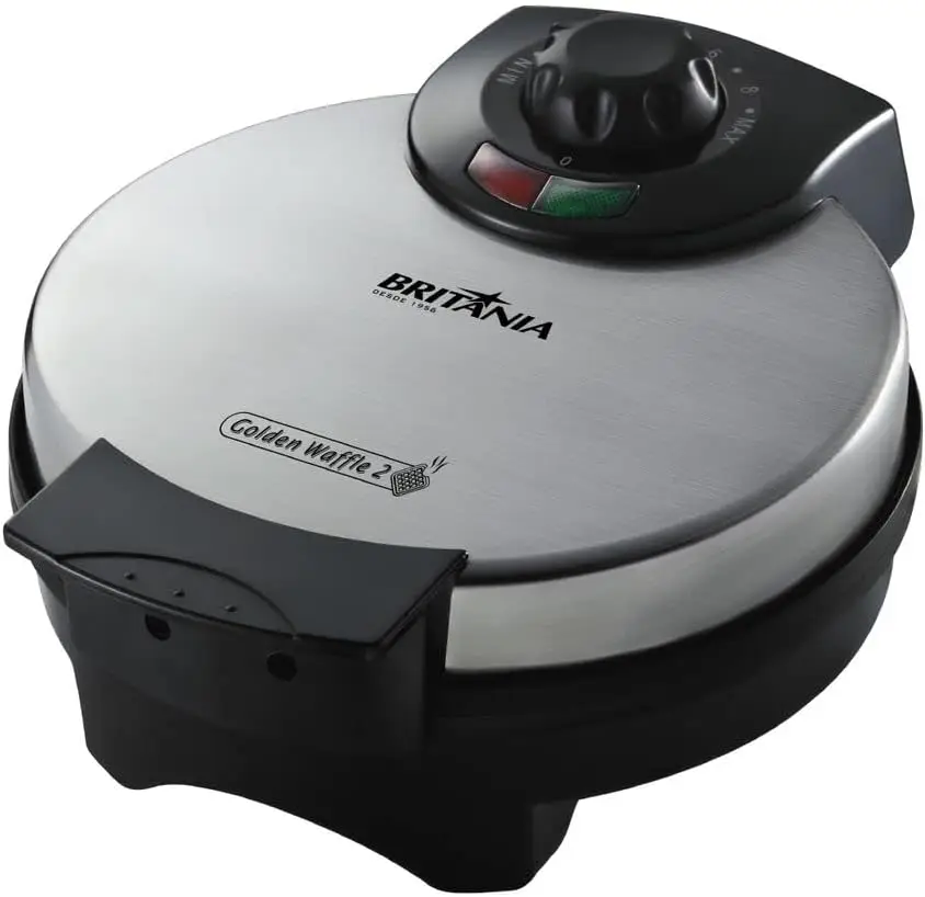 

Waffle Máquina 110V 850W, Prata/Preto