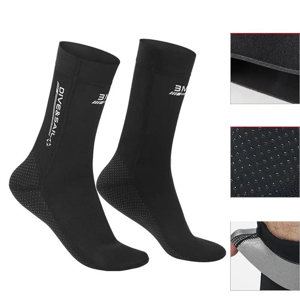 

Anti Slip 3mm Snorkeling Winter Warm Scuba Swimwear Wetsuit Swimming Socks Surfing Beach Boots Neoprene Diving Socks